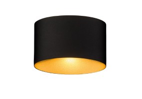 Sieninis lauko šviestuvas ELLIPSES LED BLACK/GOLD IP54